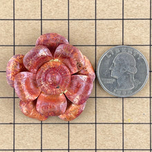 Three-Layer Copper Flower Pendant – Handcrafted Design