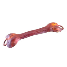 Large Copper Bone Link • Flame-Torched Finish