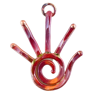 Small Left Hand with Spiral Charm