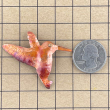 Small Copper Hummingbird Pendant