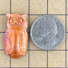 Small Copper Owl Pendant