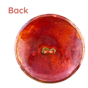 Domed Copper Shank Button with Heart