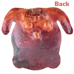 Short-Snout Dog Pendant in Copper & Brass