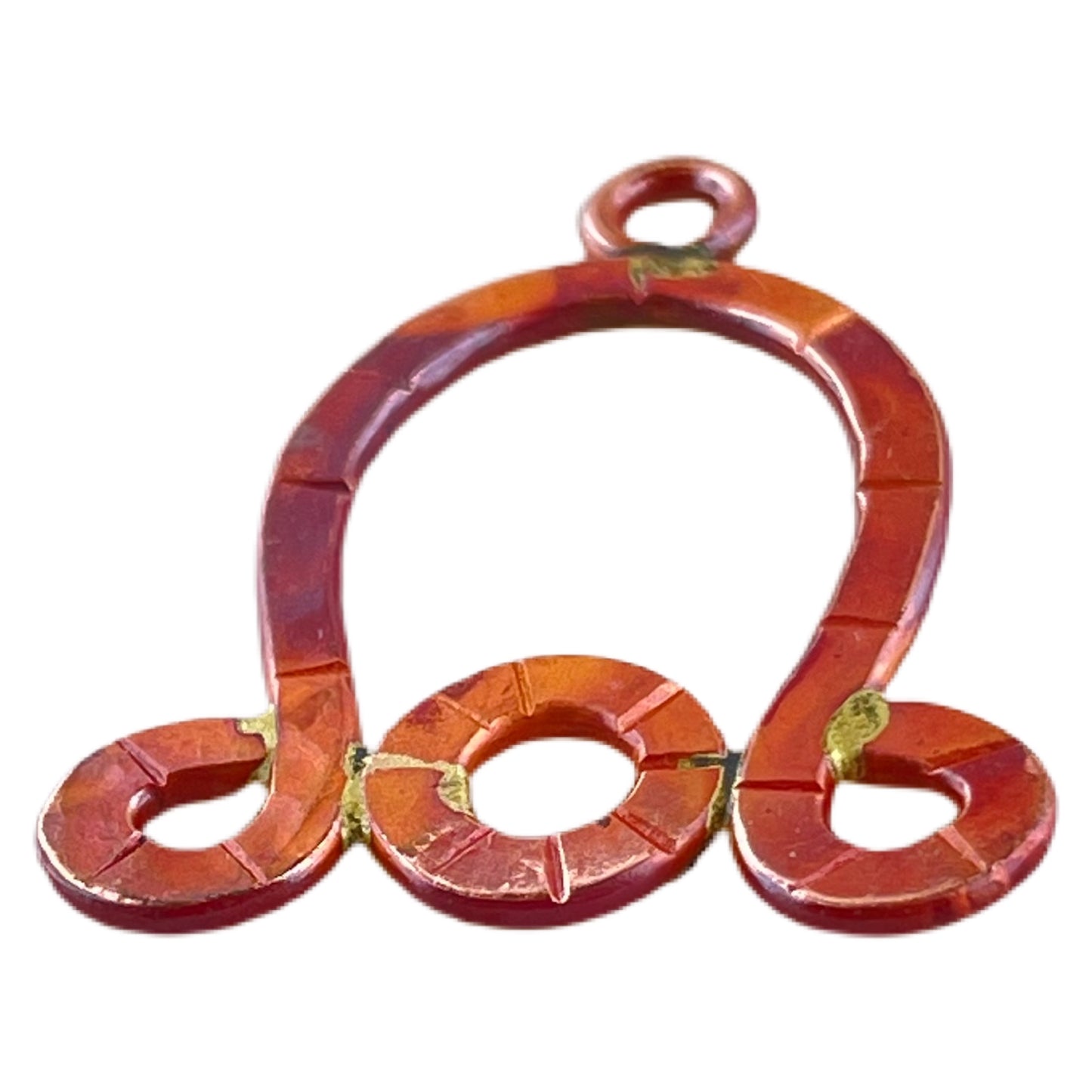 Horseshoe Copper Connector with Three Loops