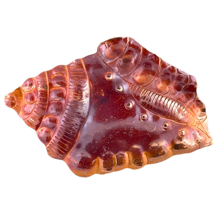 handmade large copper conch shell pendant for ocean and beach jewelry designs by Patricia Healey