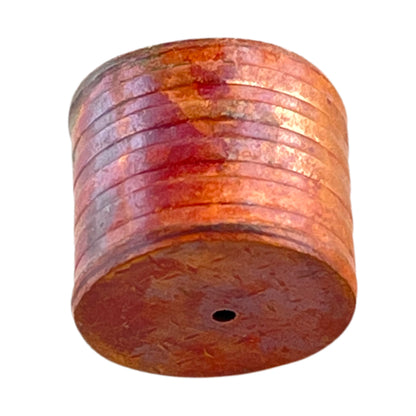 Medium Rustic Copper Barrel Bead