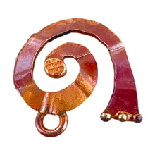 Small Spiral Charm Left Facing