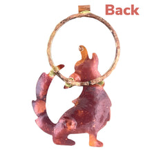 Wiley Coyote Howling Under a Full Moon Pendant