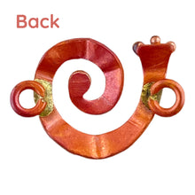 Small Spiral Link with Brass Accents Facing Left