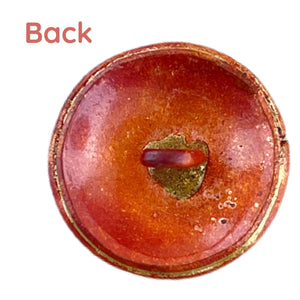 Domed Copper Spiral Button with Shank