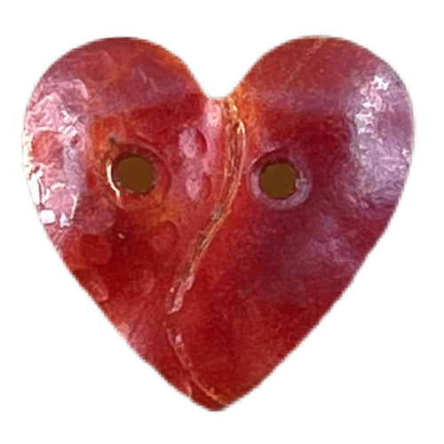 Simple Small Heart Button with Two Holes