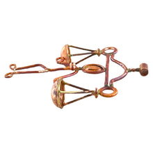 Libra Zodiac Copper Pendant with Scales of Justice