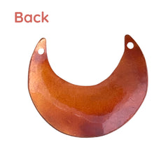Small Plain Drilled Crescent Shaped Pendant/Component