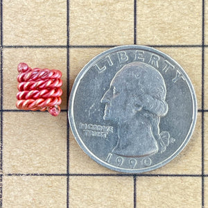 Copper Coil Bead w/4mm Hole