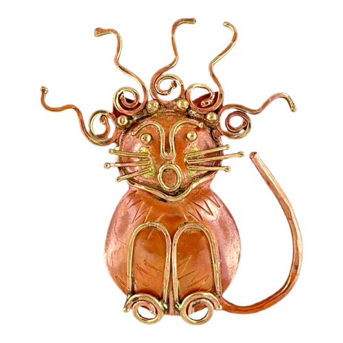 Crazy Haired Cat Pendant!