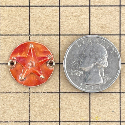 Copper Star Link with Brass Accents