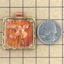 Dove on a Plaque Pendant