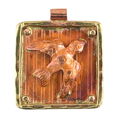 Dove on a Plaque Pendant