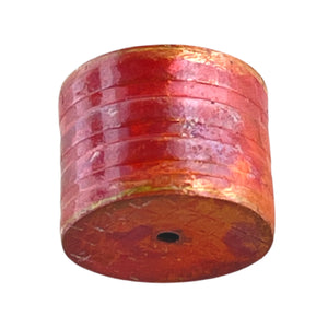 Small Rustic Barrel Bead