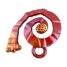Small Spiral Charm Facing Right