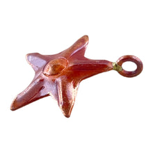 Small Copper Star Charm w/ Bail on Top