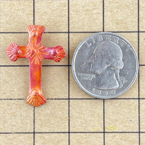 Small Cross Charm - Bale on the Back