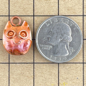 Little Copper Owl Charm
