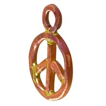 Small Copper Peace Charm – Rustic Flame-Small but Mighty
