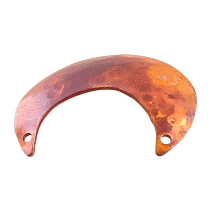 Small Plain Drilled Crescent Shaped Pendant/Component