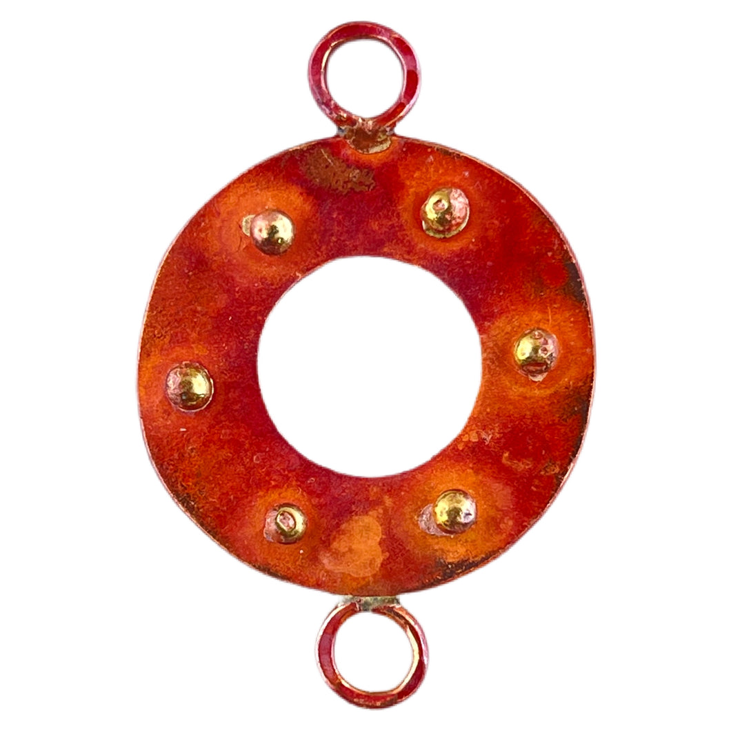 Small Ring with Dots Link