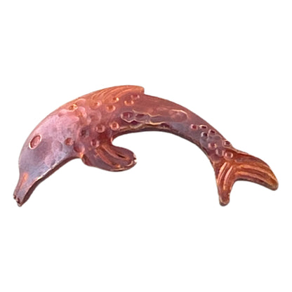 Little Copper Dolphin Swimming to the Right