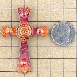 Big Cross with Spiral Pendant
