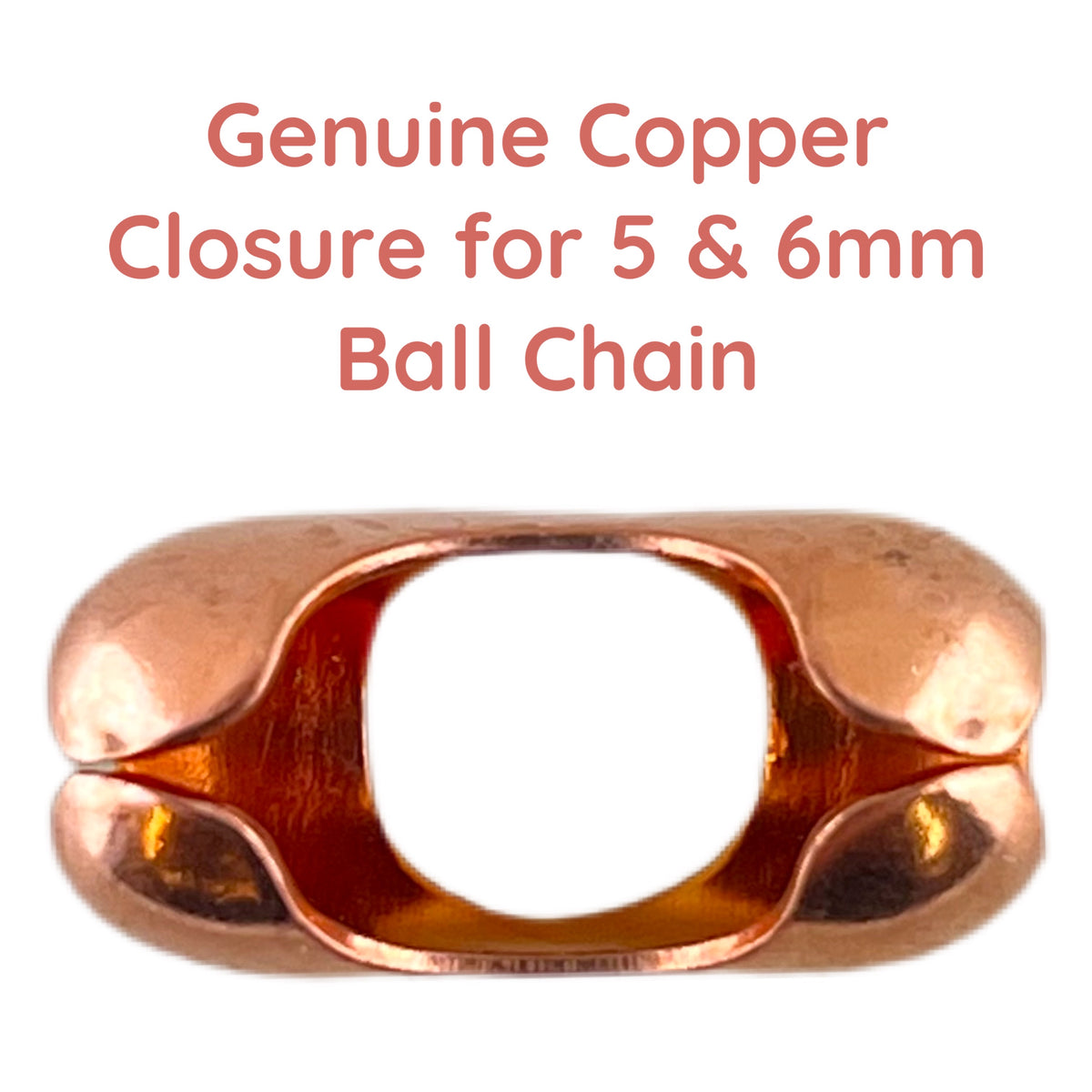 5mm6mm Copper Ball Chain Connector Patricia Healey Copper