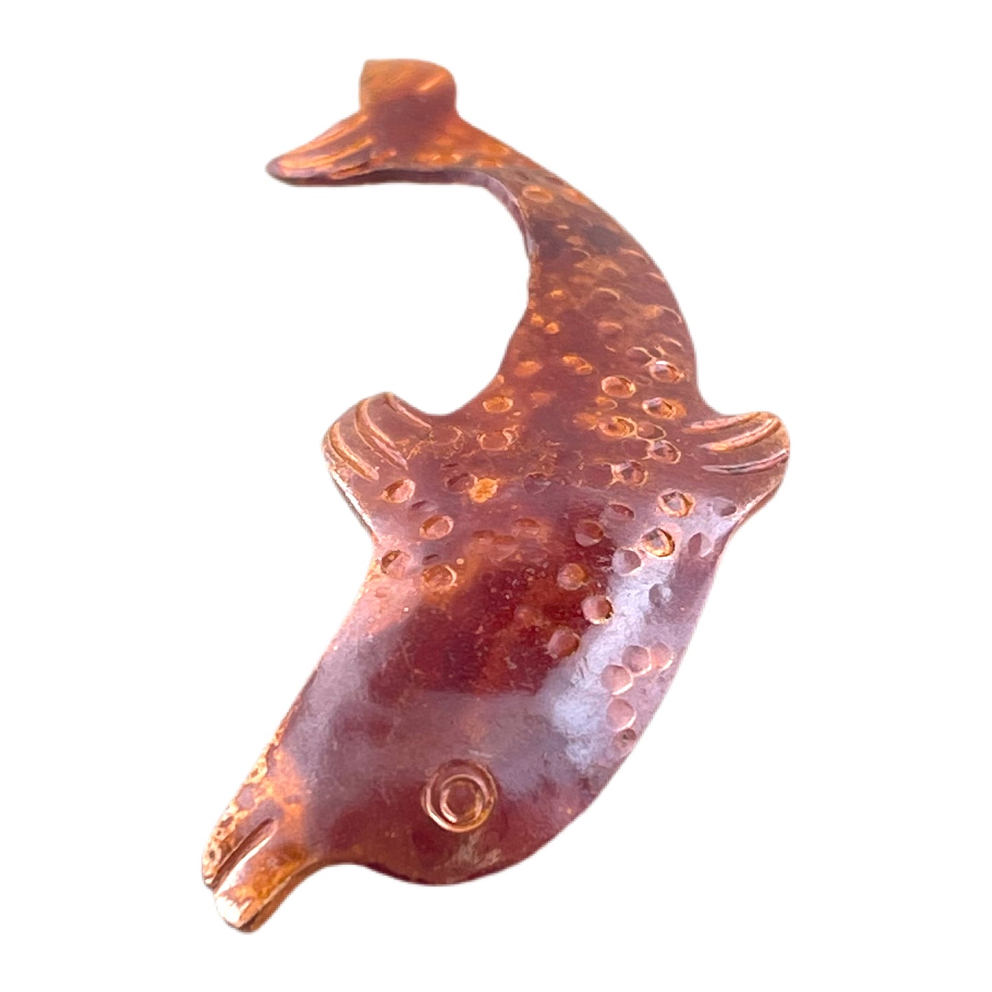 Big Copper Dolphin Pendant