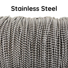 3.2mm Stainless Steel Round Ball Chain (*Priced Per Foot)