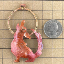 Wiley Coyote Howling Under a Full Moon Pendant
