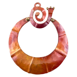Crescent with Spiral "Hoop"