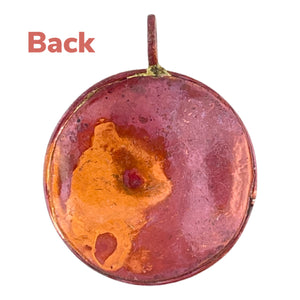 Star in Domed Circle Pendant