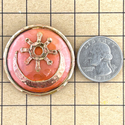 Native American Balance and Harmony Symbol of Guidance in Copper