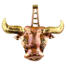 Copper Bull Pendant