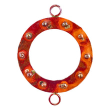 Large Ring with Dots Link