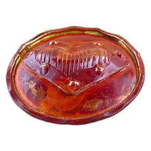 Domed Copper Shank Button with Heart