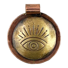 Antiqued Smallest of the Evil Eye Pendant