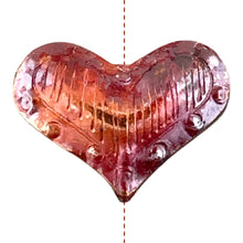 Medium Puffy Heart with Border Stamping • String Top to Bottom