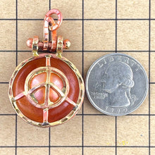 Domed Peace Symbol Pendant