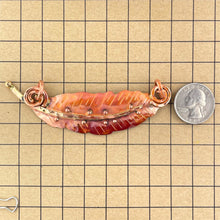 Horizontal Big Feather Pendant