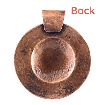 Antiqued Desert Sunrise Pendant in Copper & Mixed Metals