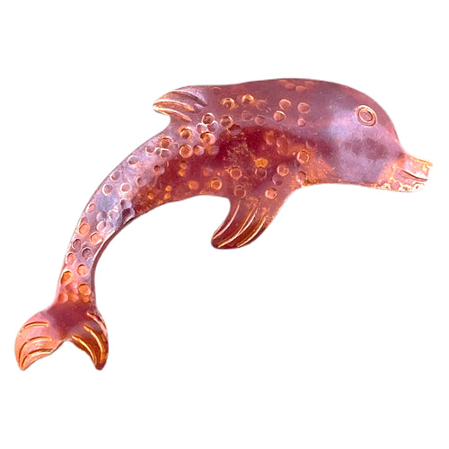 Big Copper Dolphin Pendant