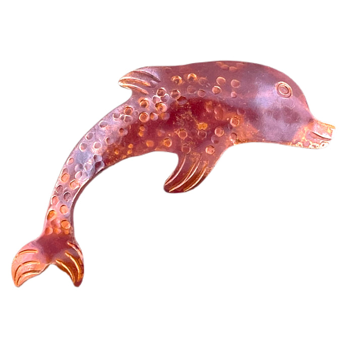 Big Copper Dolphin Pendant