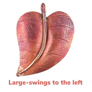 Large Heart-Shaped Leaf Pendant ~ with Variant Option